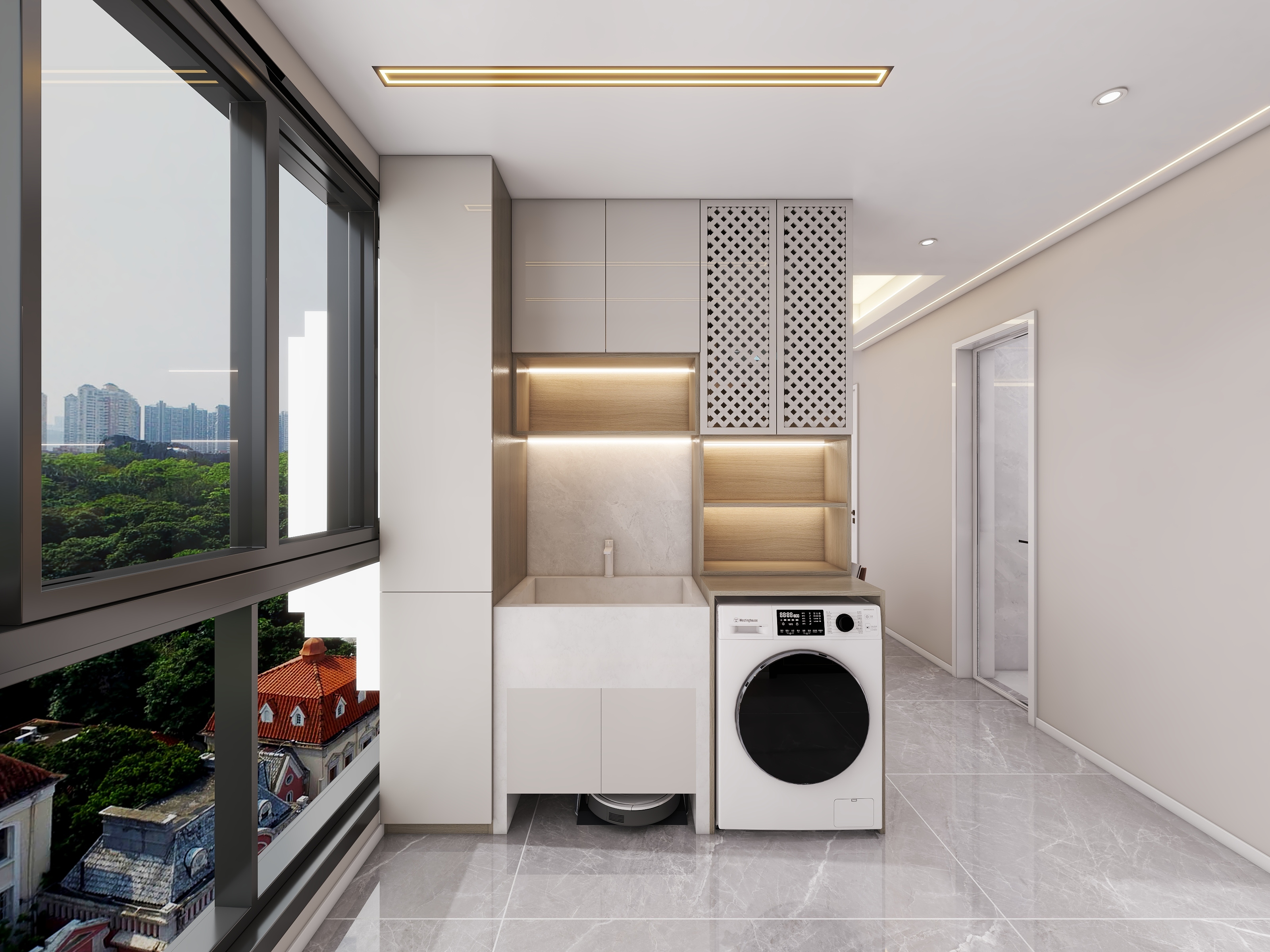 四川成都世家东部时空（93平方现代简约三居室）-21