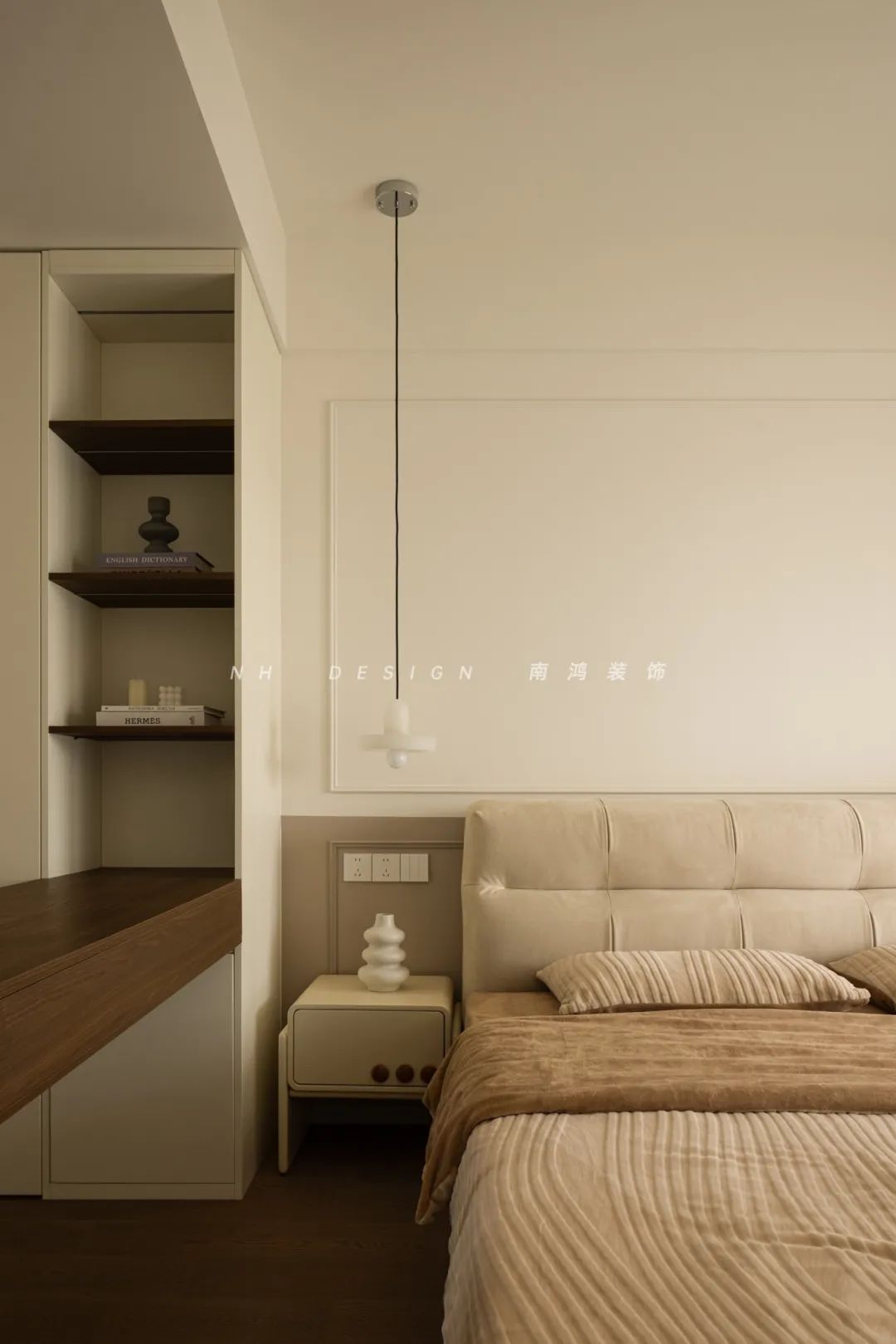 奶油中古 · 浙江杭州 89㎡居室设计丨中国杭州丨浙江南鸿装饰-44