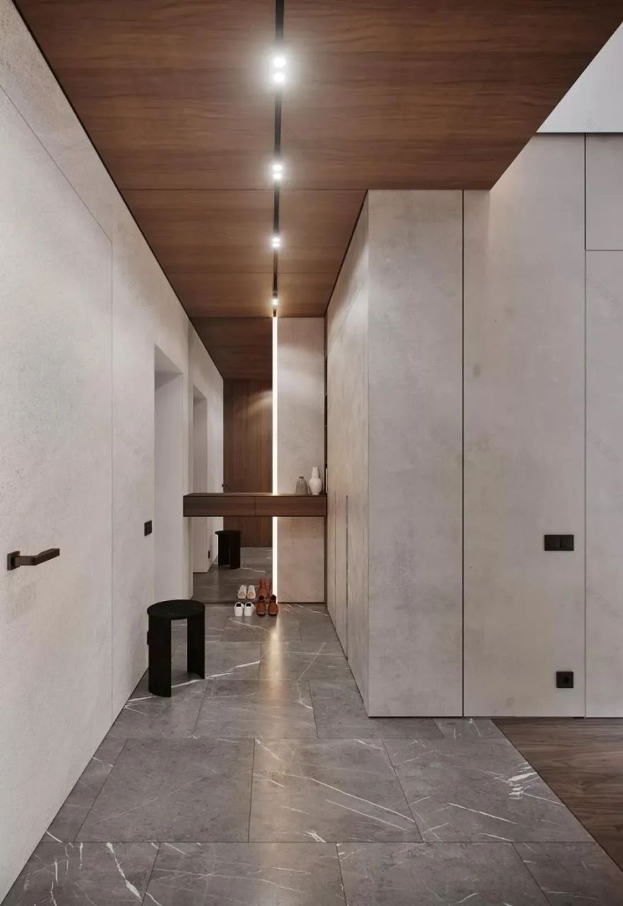 莫斯科 115㎡原木极简,温馨时尚空间设计-8