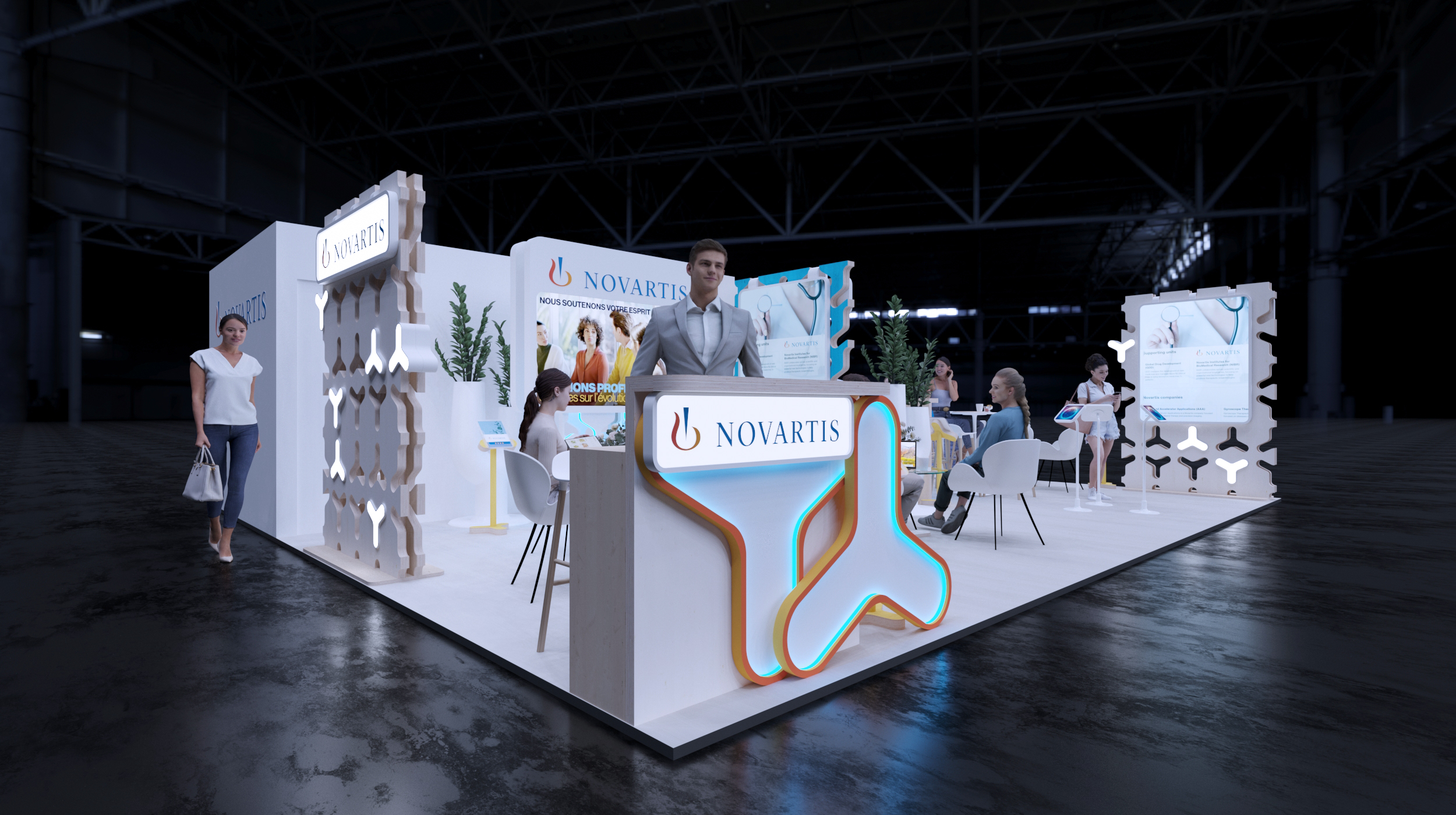 Novartis. Modular exhibition stand, 72 sq.m.-1