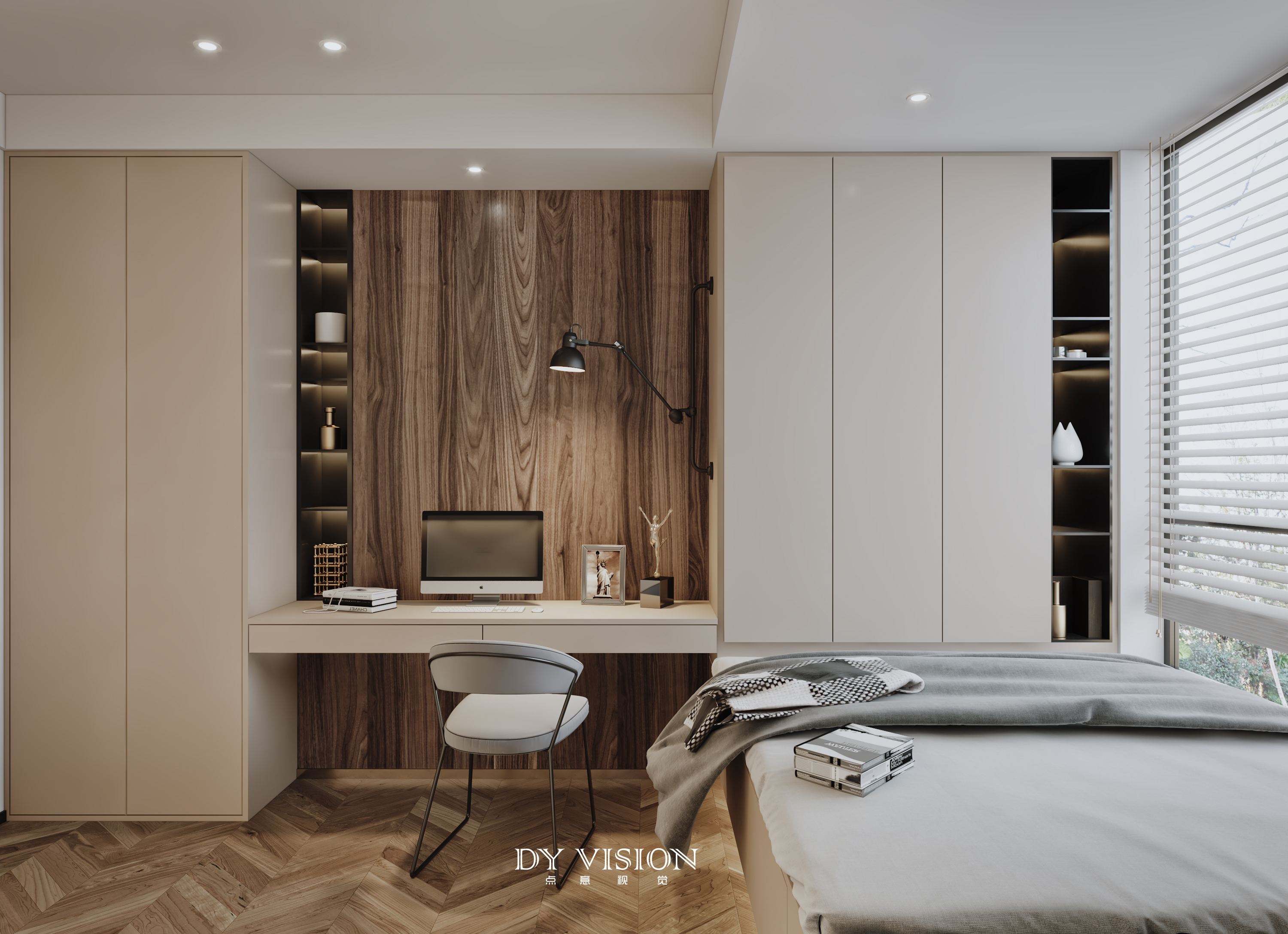 现代极简家装空间表现-17