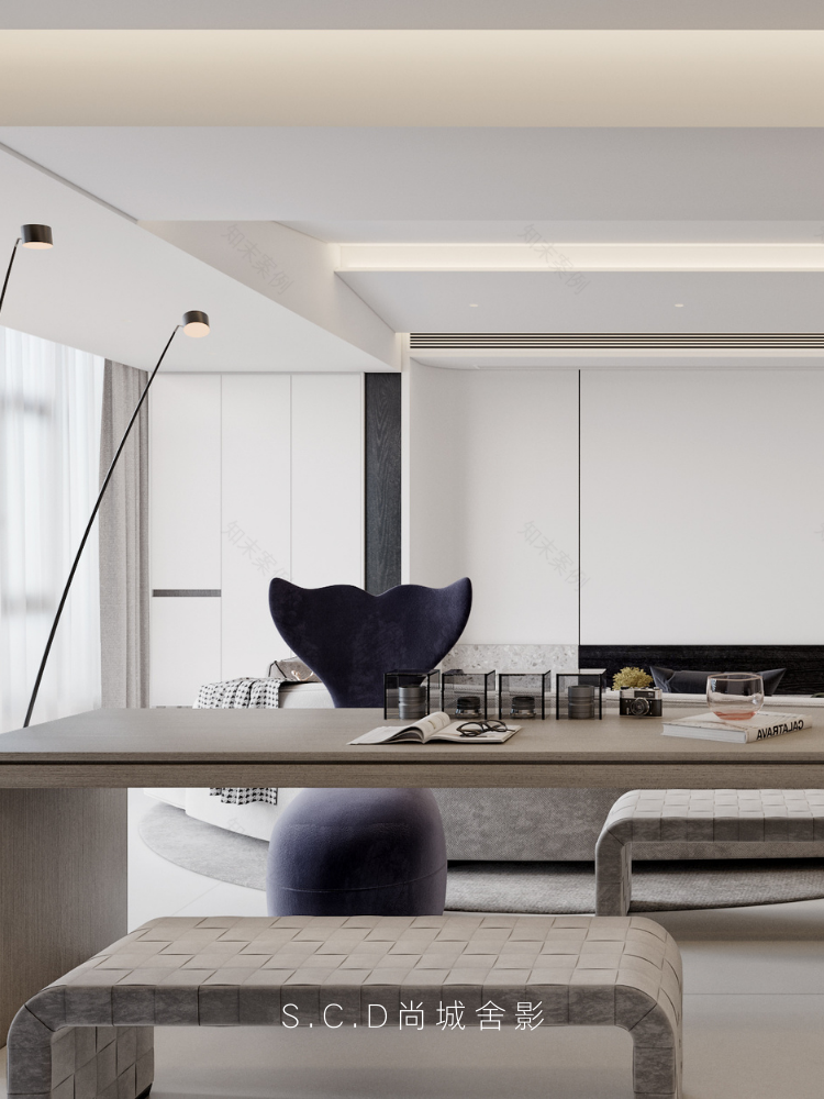 新丰·壹号院 138㎡纯白之家丨尚城舍影建筑装饰设计-21