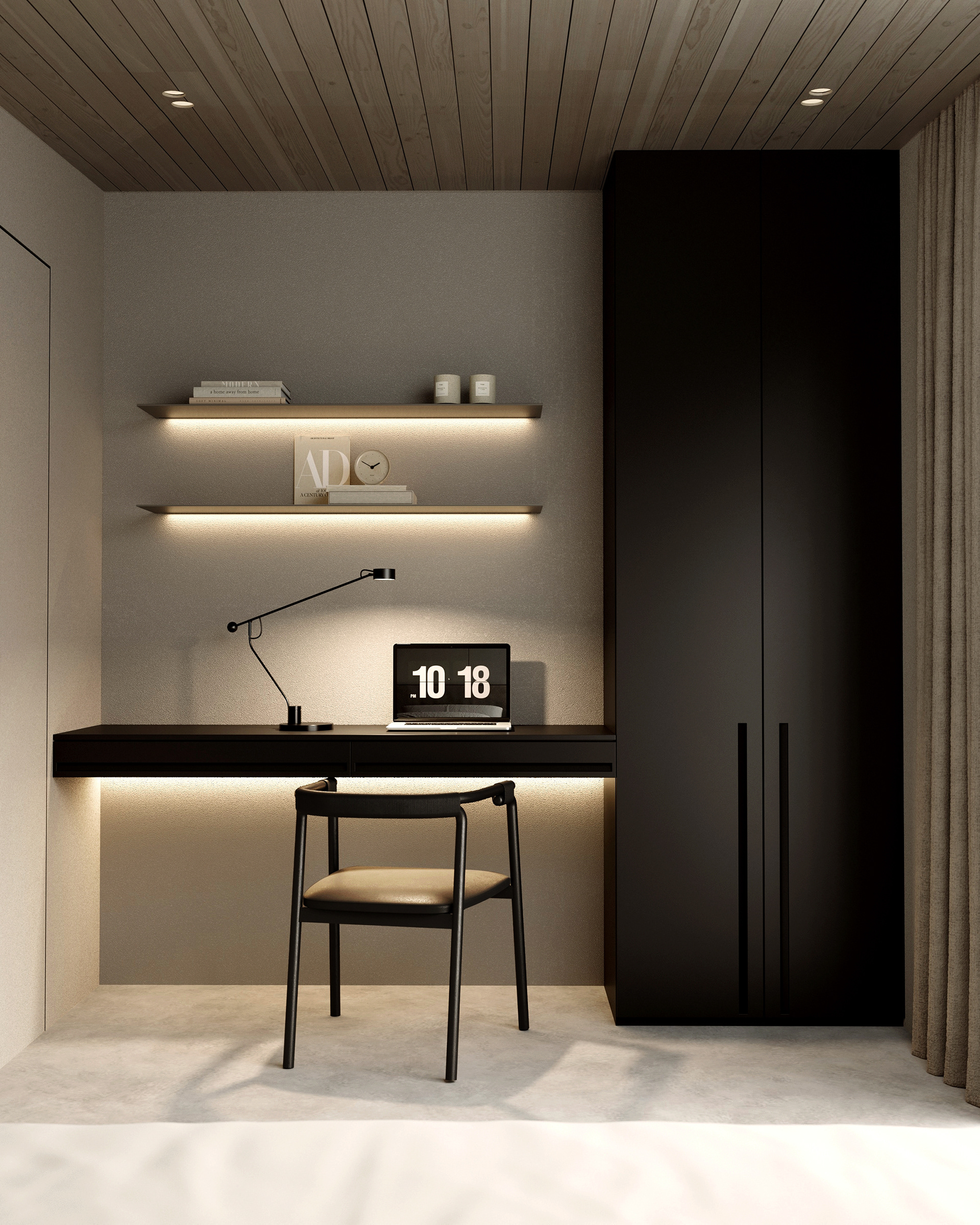 Интерьер каркасного дома-18