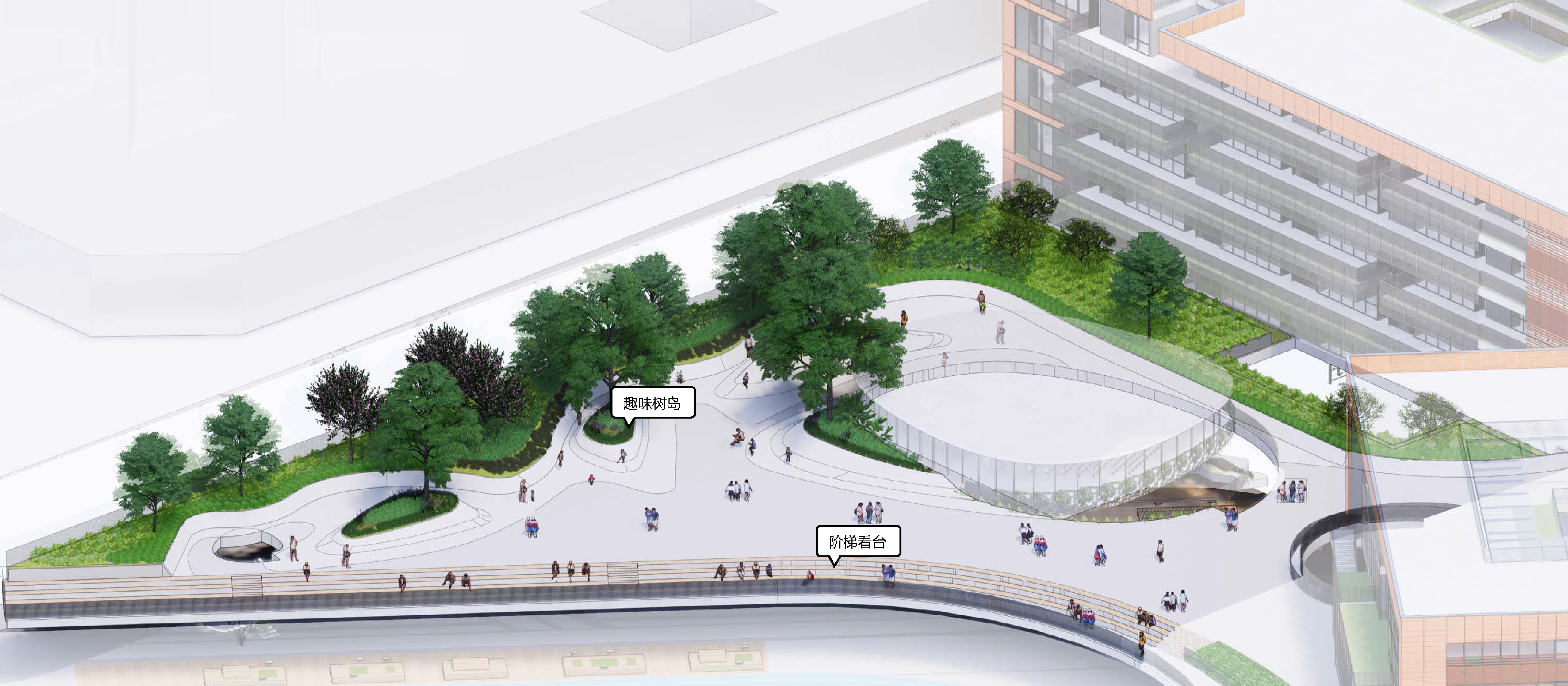 红岭教育集团 华富实验学校丨中国深圳丨大小景观,深圳市建筑设计研究总院有限公司,广州天泓-215