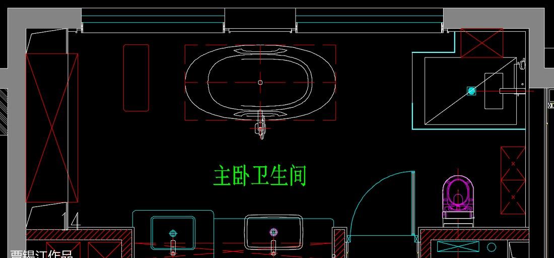 2016天津海河大观住宅主卧室卫生间-48