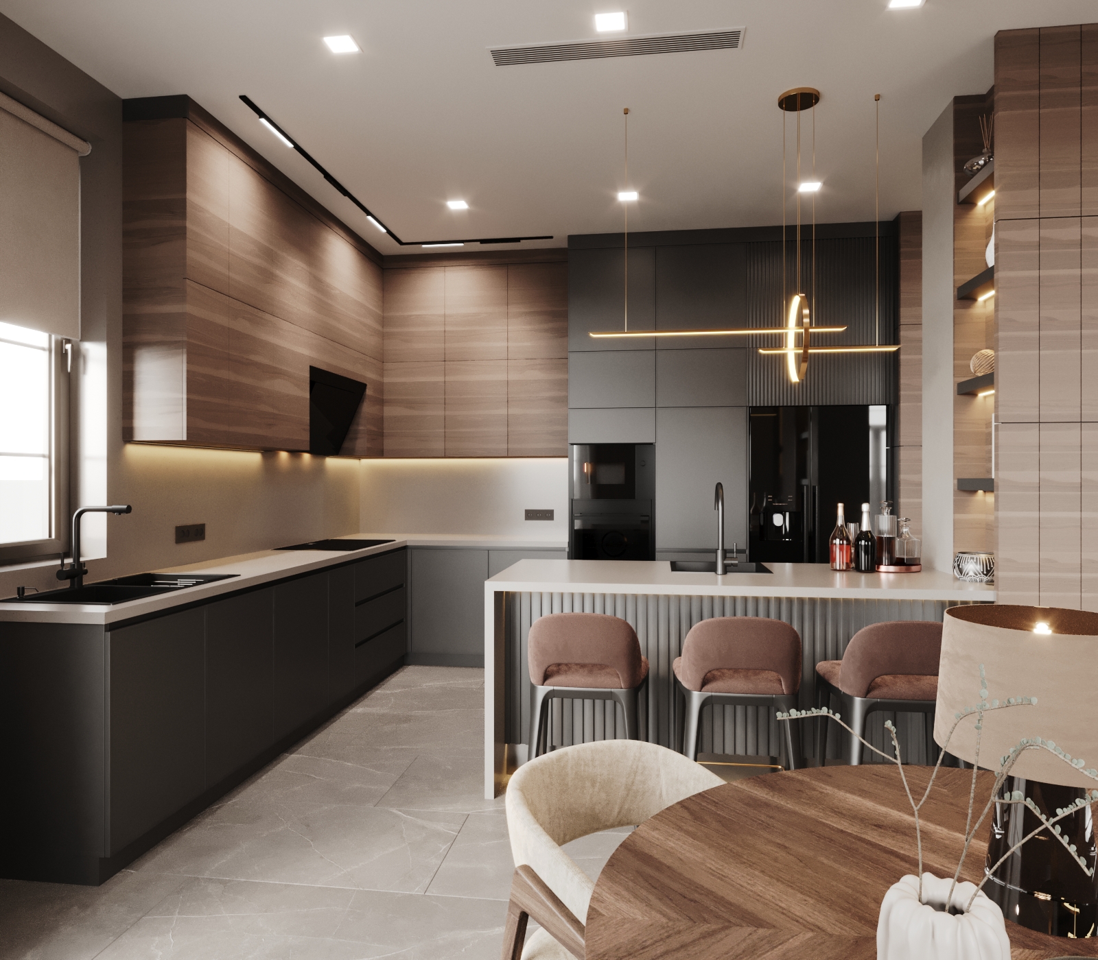 400平方米的房屋室内设计丨亚美尼亚丨Design_14-37