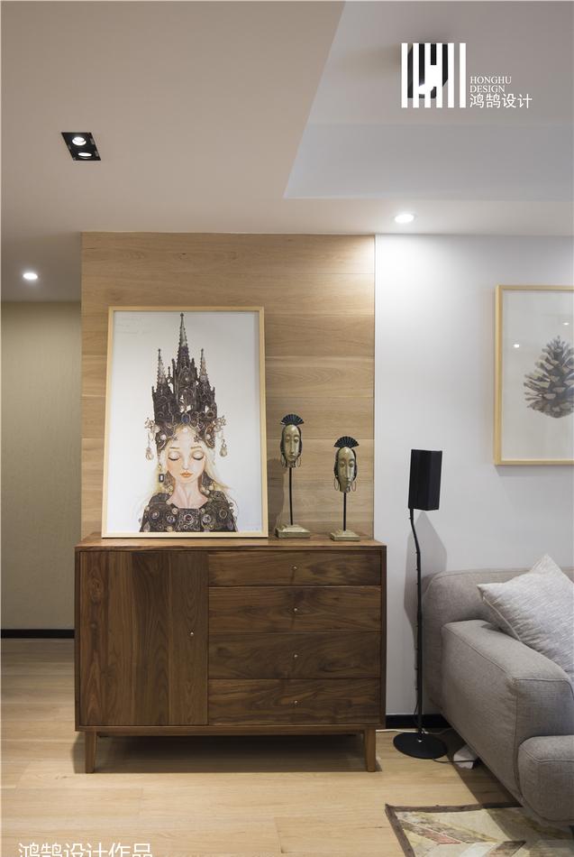 98㎡北欧风家居,原木韵味与怀旧水泥墙的完美结合-0