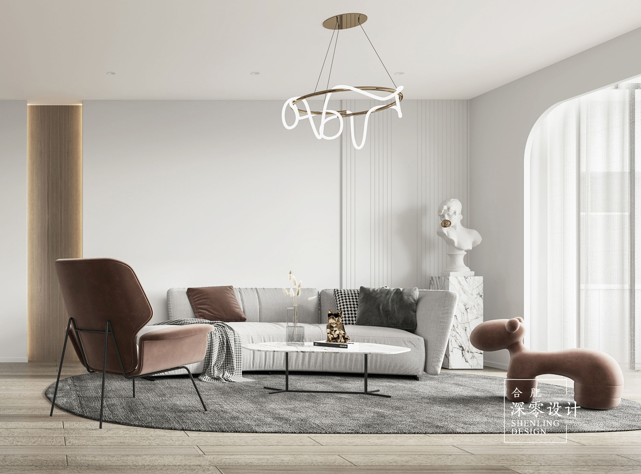 合肥铂悦庐州府 140㎡现代简约家,无电视中西厨设计-33