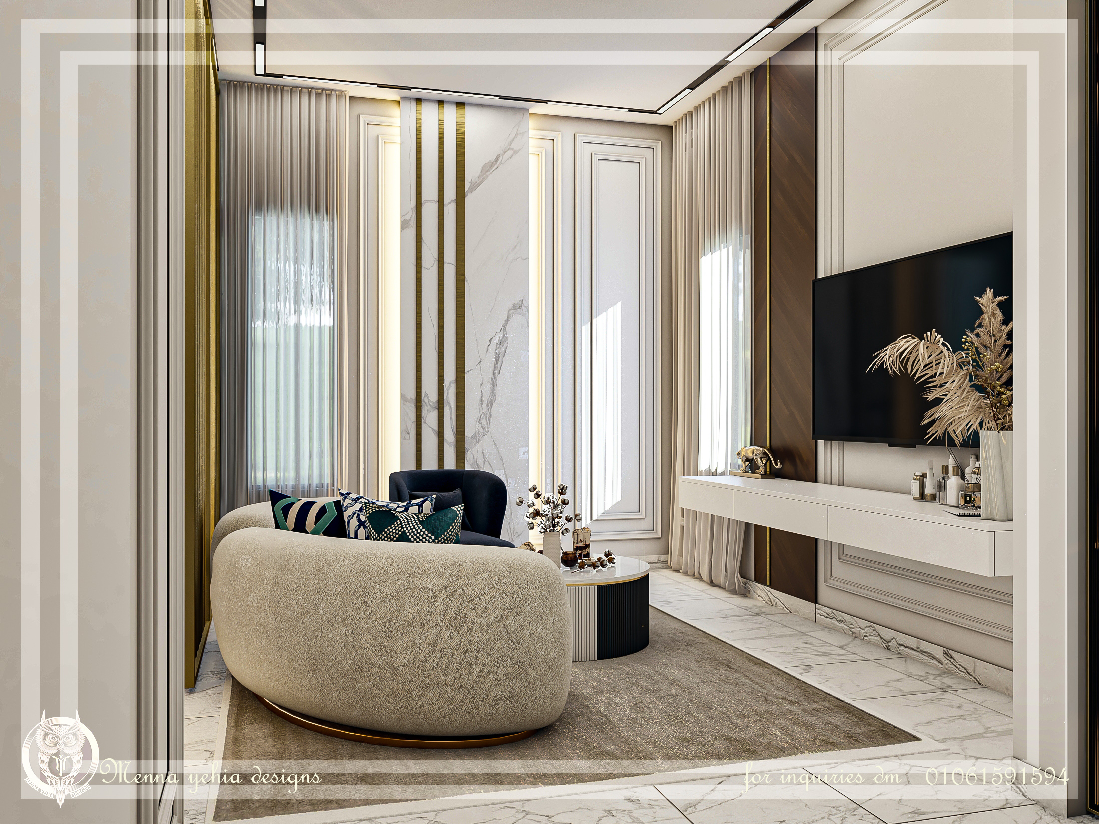 CONTERMPORARY BEDROOM WITH DRESSING ROOM-3