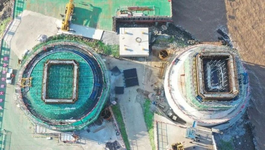 日出宁波舟山港!国内最大跨度跨海桥新进展-28