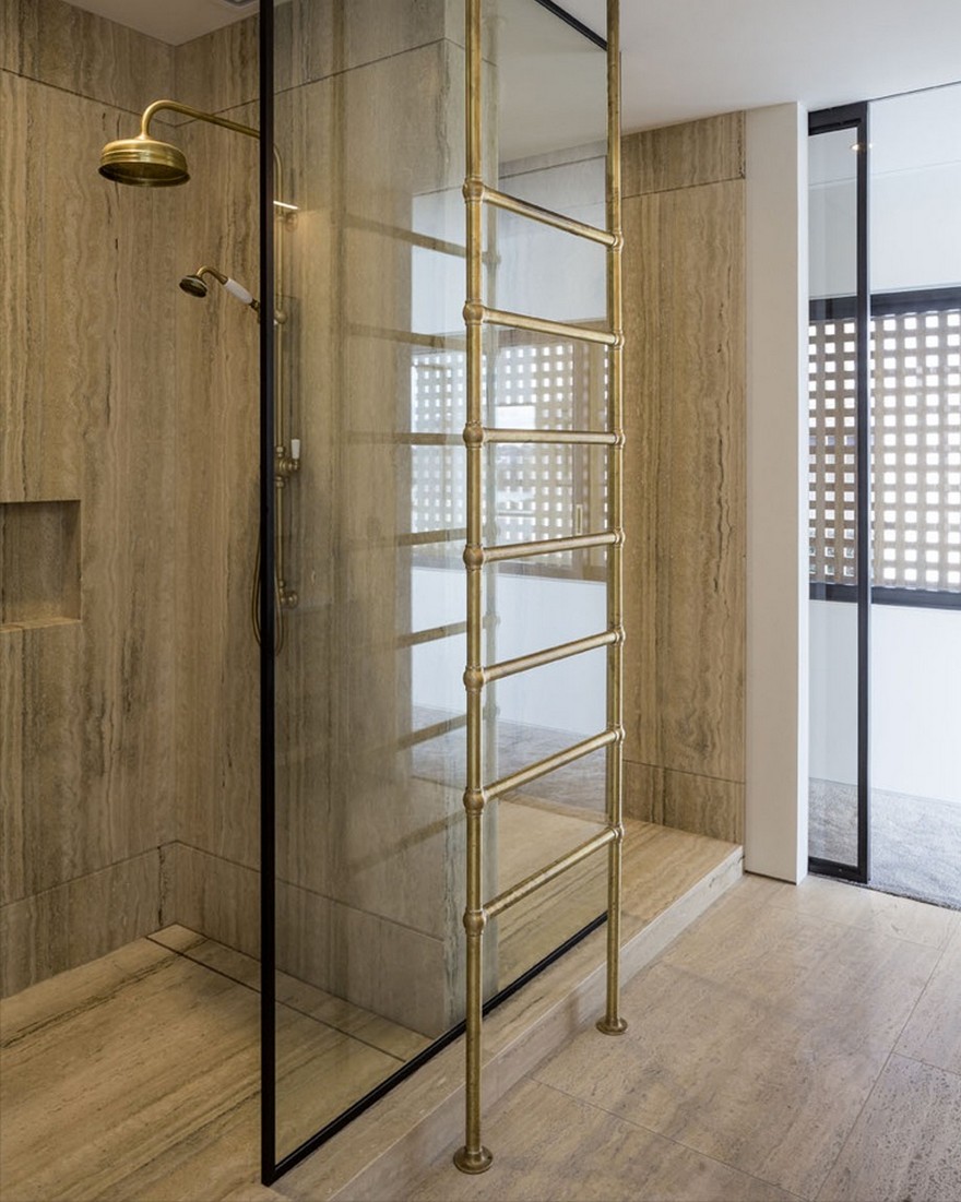 Massive Concrete Home on a Cliff Above Hobson Bay-17