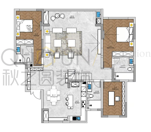 常州格拉美西复式公寓设计方案解读-58