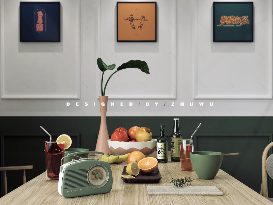 98㎡北欧复古混搭家装 | 低成本个性体验-28