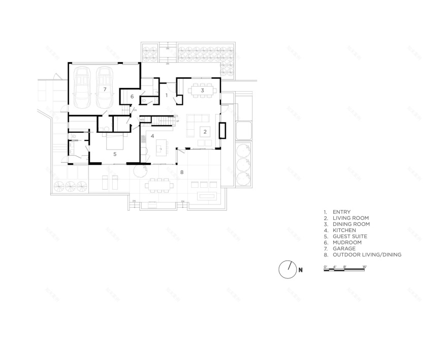 卵石滩别墅丨美国丨Feldman Architecture-3