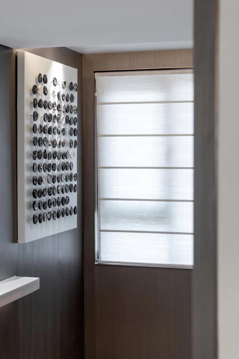 上善若水 | 鸿坤理想城上叠样板间的赖特式有机设计-22