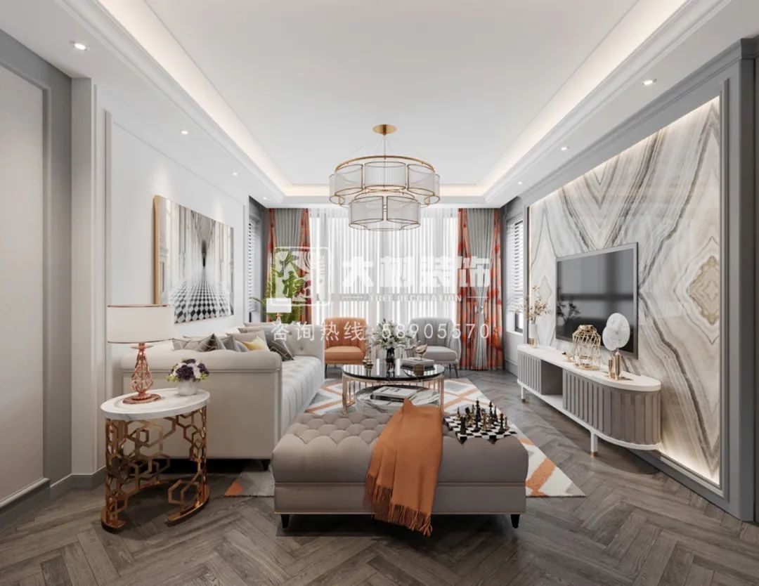 哈尔滨钻石湾 111㎡美式风格装修,温馨舒适打造浪漫家居-19