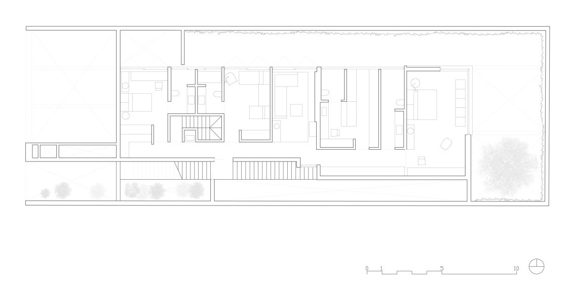 巴西圣保罗简约别墅,融入自然的绿意生活-46