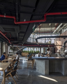 Ark Pavilion for Pizza 4P’s 餐厅丨越南海防丨Takashi Niwa Architects