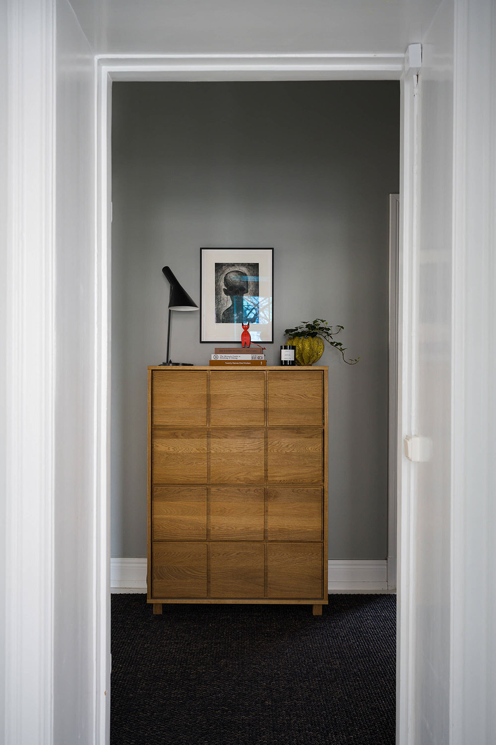 斯德哥尔摩橄榄绿公寓，冲浪板成独特装饰-34