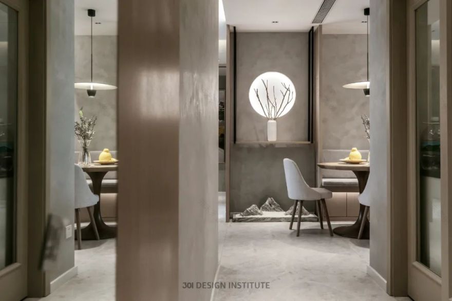 广州骏景花园现代简约茶室家居设计丨中国广州-10