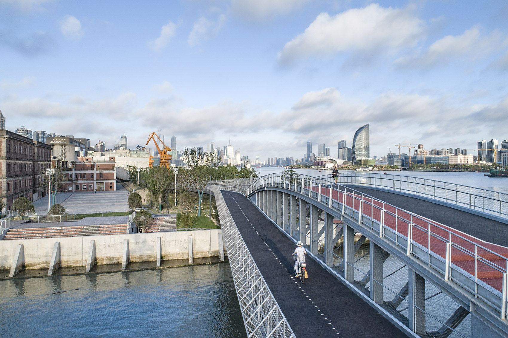 洋泾港步行桥,上海 / 刘宇扬建筑事务所-29
