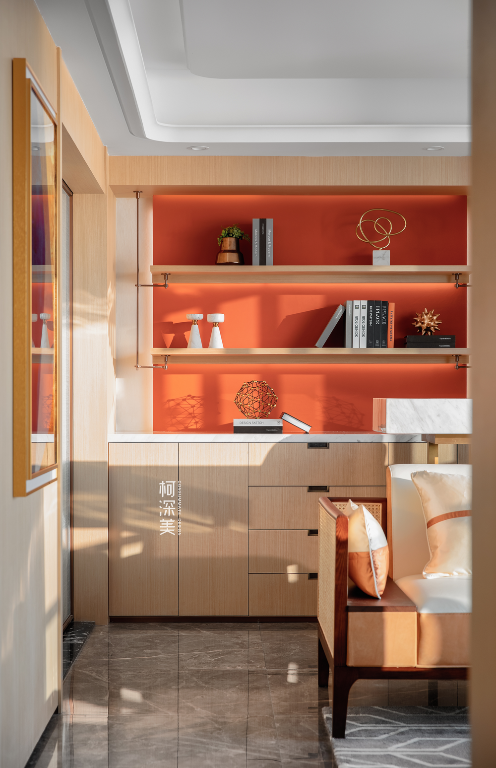 双月湾度假屋 · 现代简约,融入夕阳橙与海洋蓝的活力空间丨中国惠州丨柯深美（深圳）室内设计有限公司-24