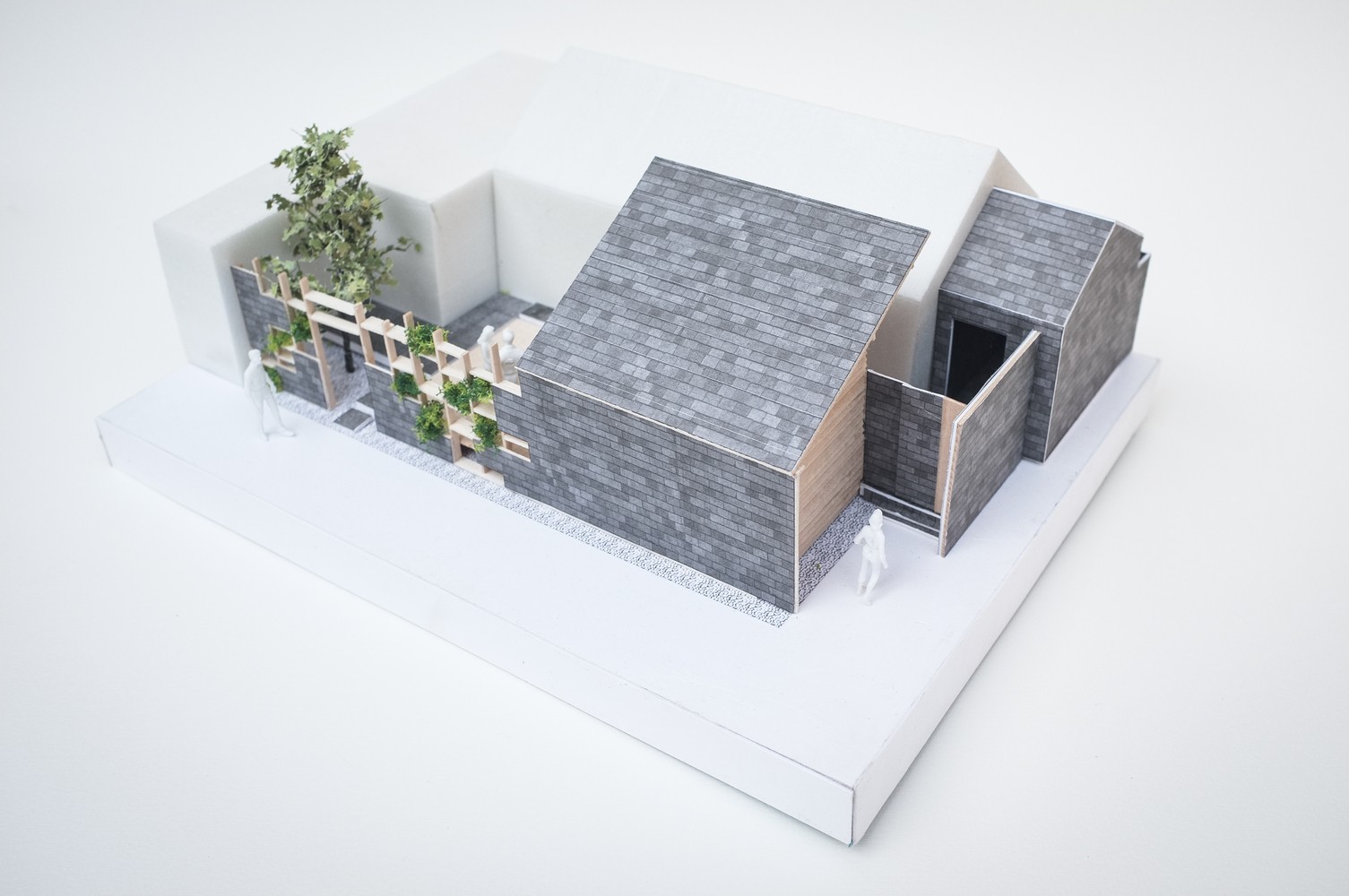 胡同画室——墙体像素化，木架结构打造连续统一视觉效果-21