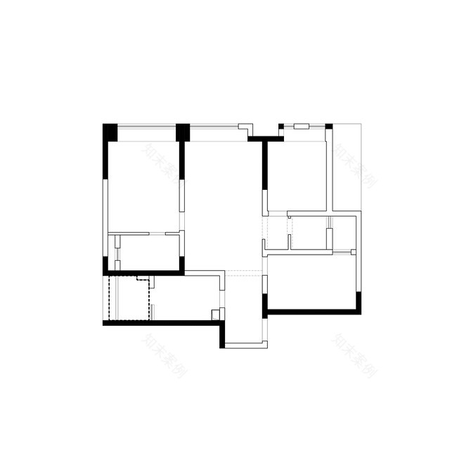 41万元三居119平米装修案例·效果图 宏福樘实景 · 沁桃丨中国成都-14