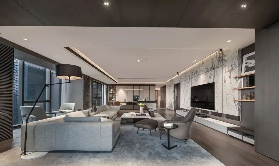 简约之魅·现代高级灰白空间设计-5