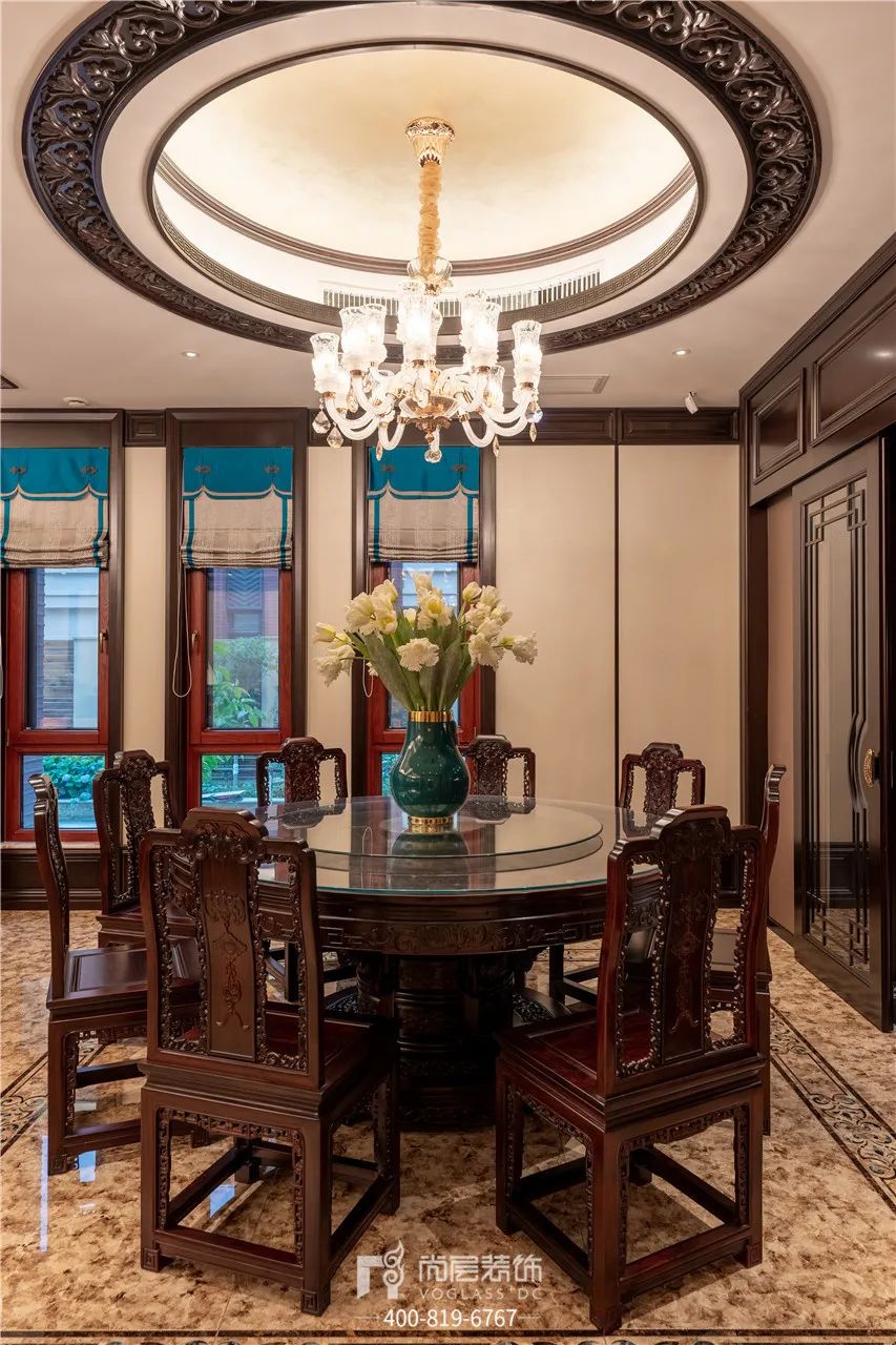 客厅不要电视，衣帽间放到地下，中式与法式混搭，我居然觉得很香...-28