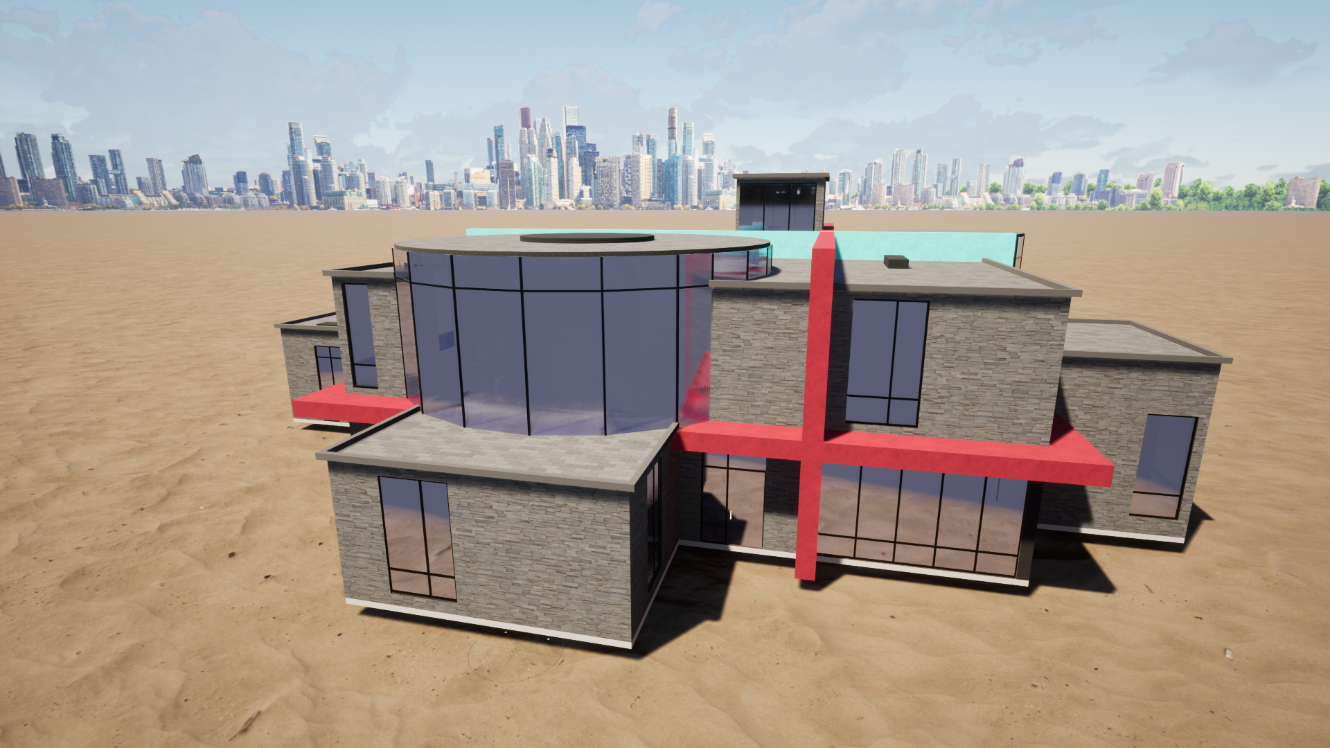 Rectangles and Circles | Modern Villa-5