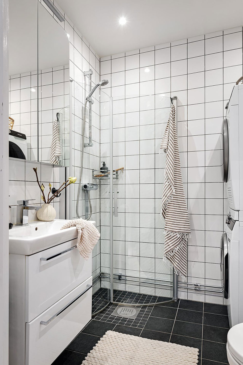 温馨时尚的 80 平米斯堪的纳维亚风格公寓-27