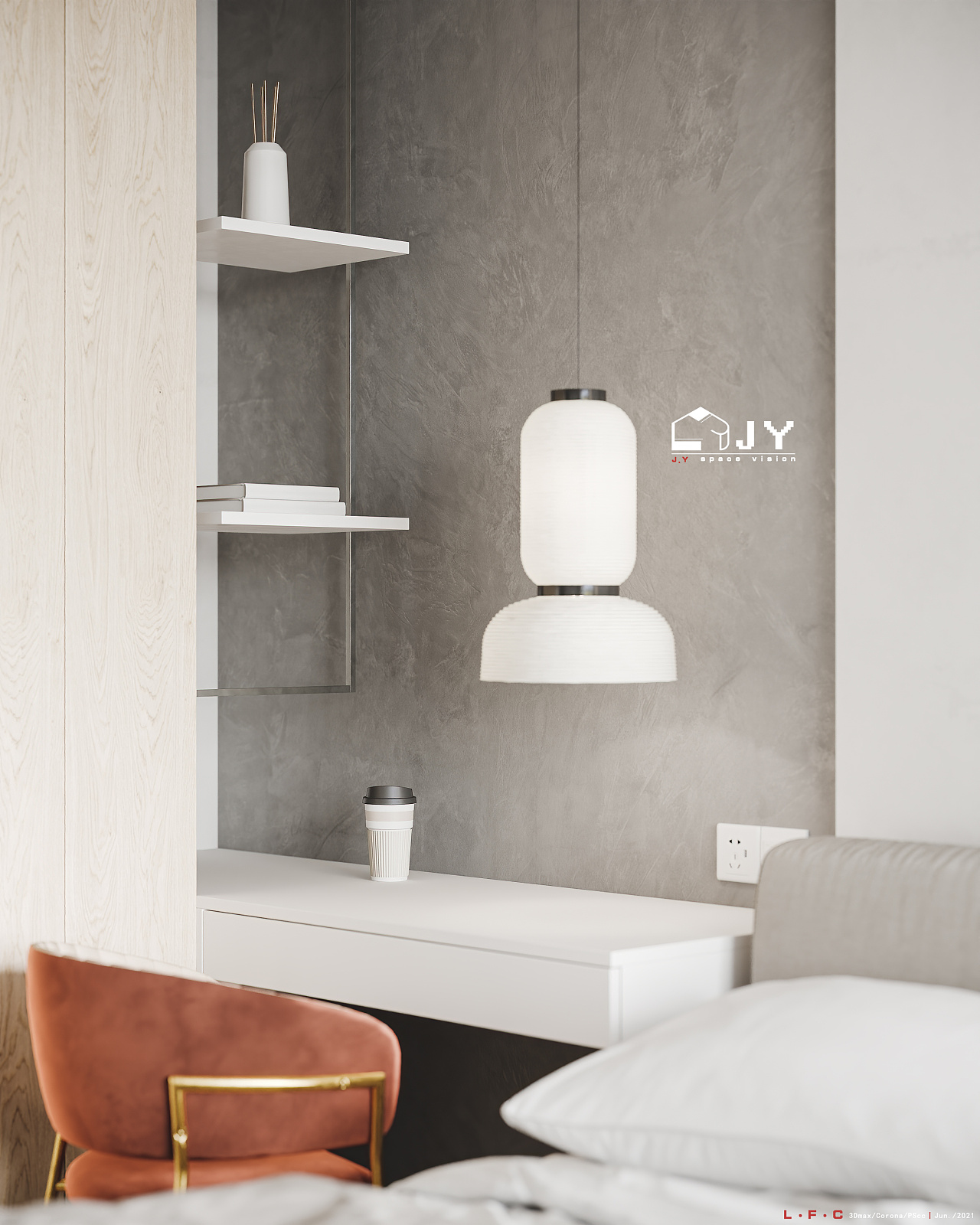 现代极简住宅空间效果表现丨Just Yes！！！-10