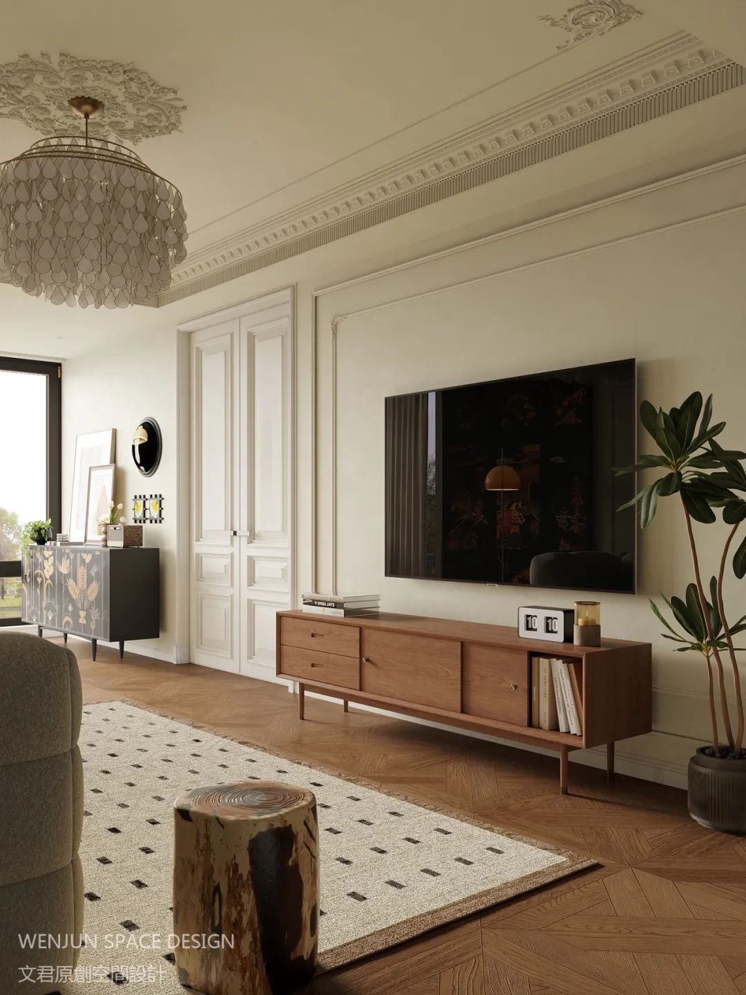 84㎡新案｜邂逅南法混搭风，每一帧都在讲述复古和浪漫-9