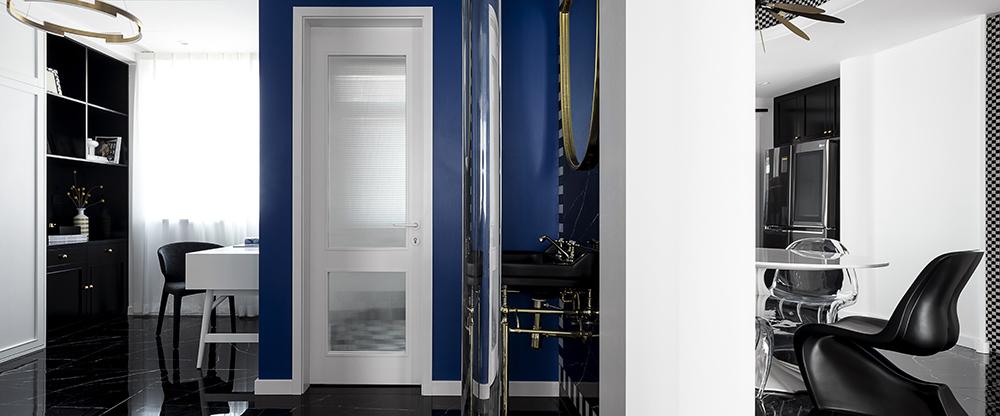 幸福格调平层家居,克莱因蓝帝国黄的时尚盛宴-34