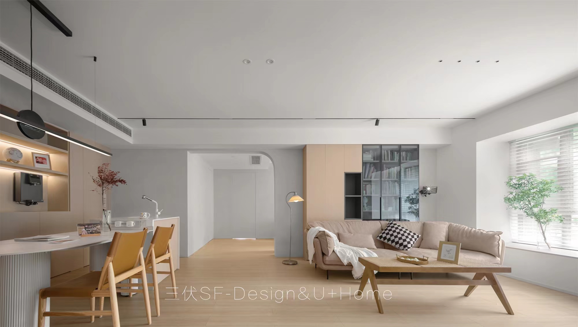 日系樱桃木++云朵奶油色家居空间设计-5