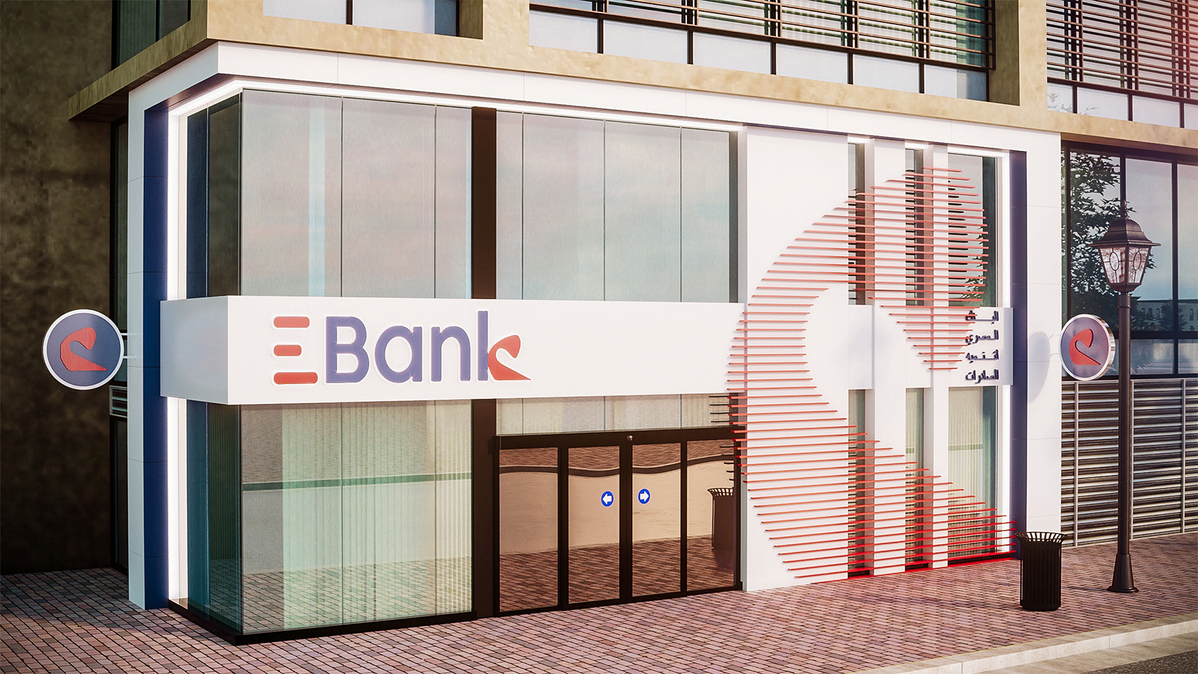 EBank| Facade, Signage, ATM Design-19