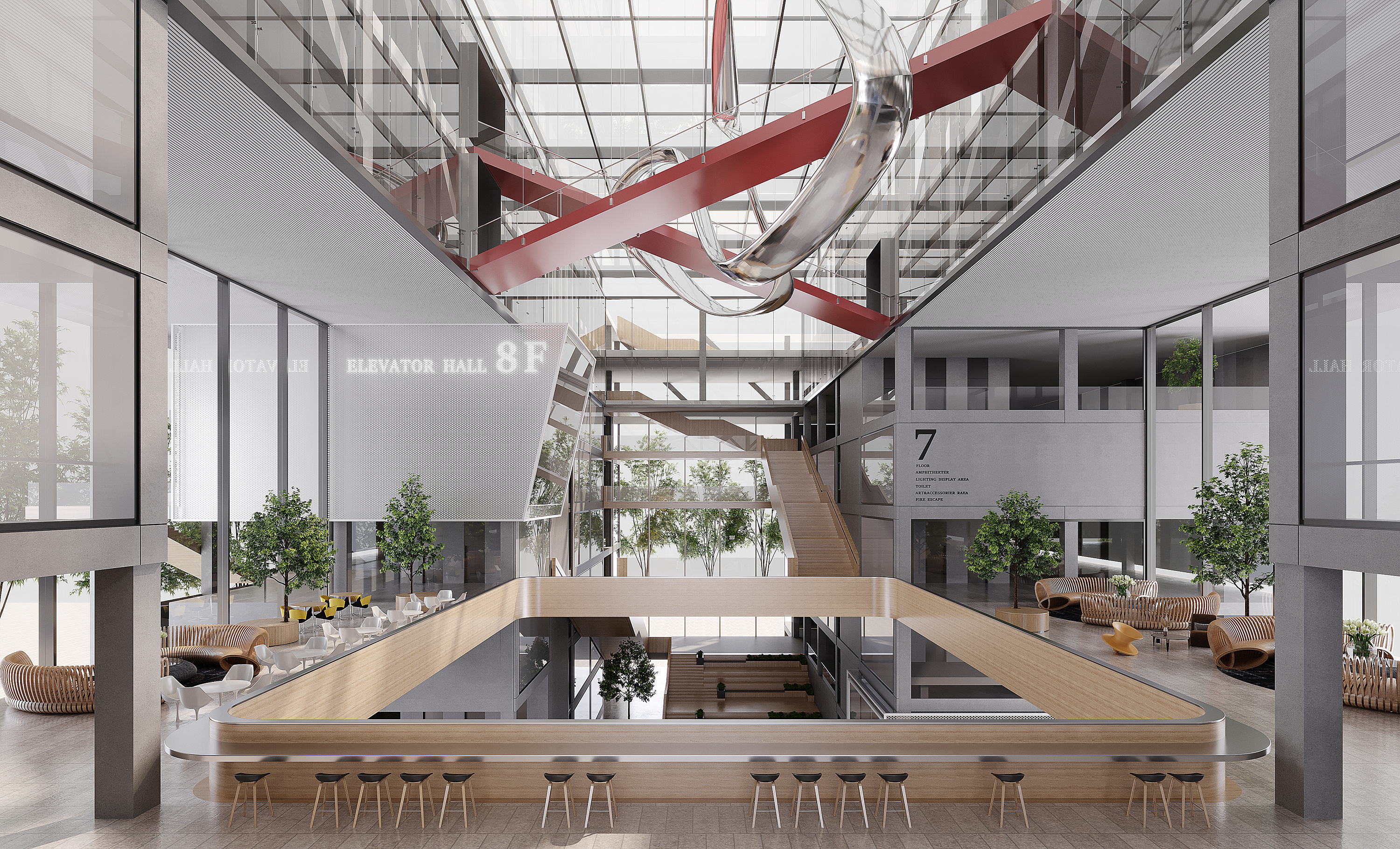 科技感写字楼表现-4