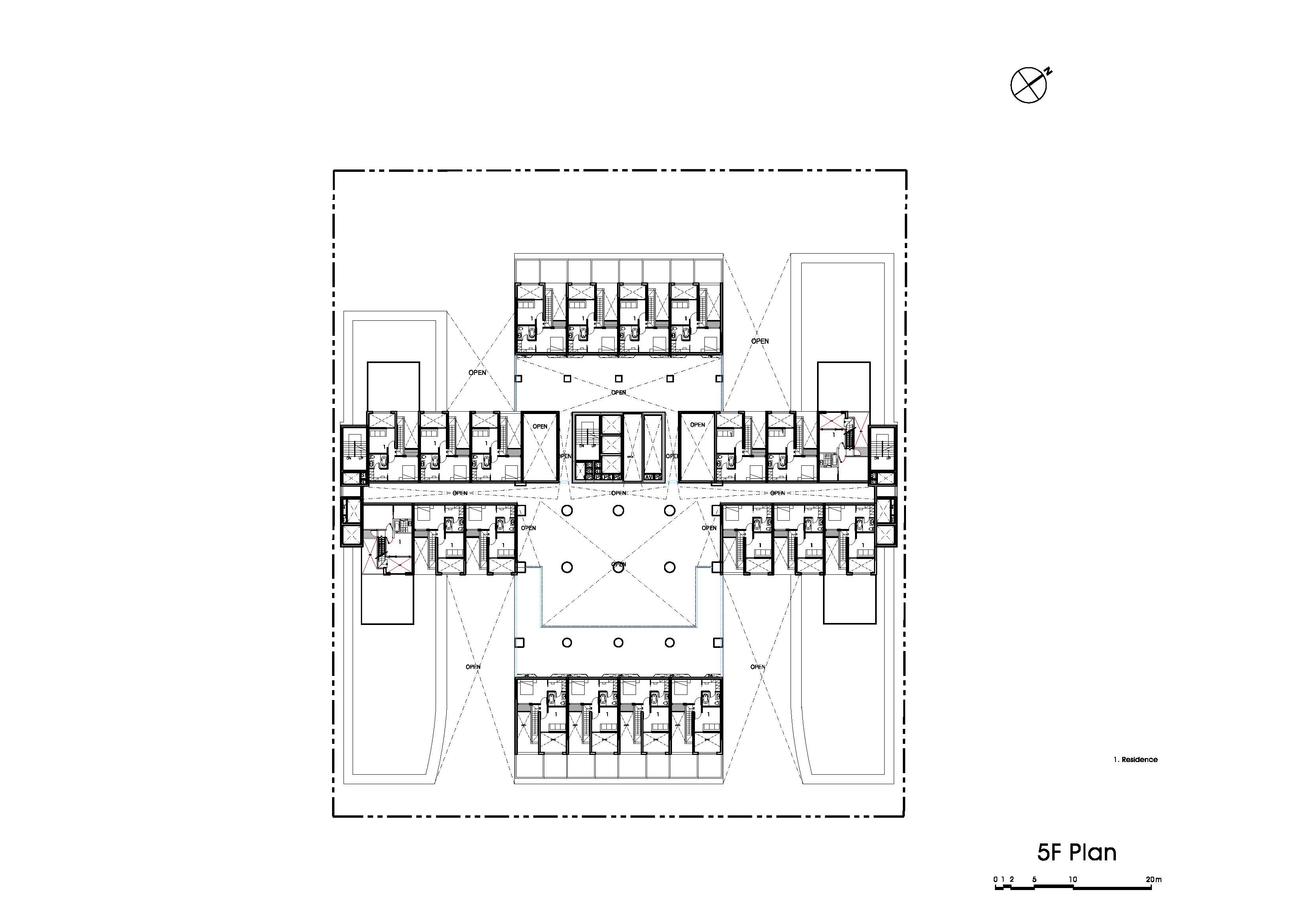 分层露台公寓 | 商业区里的宜居设计-26