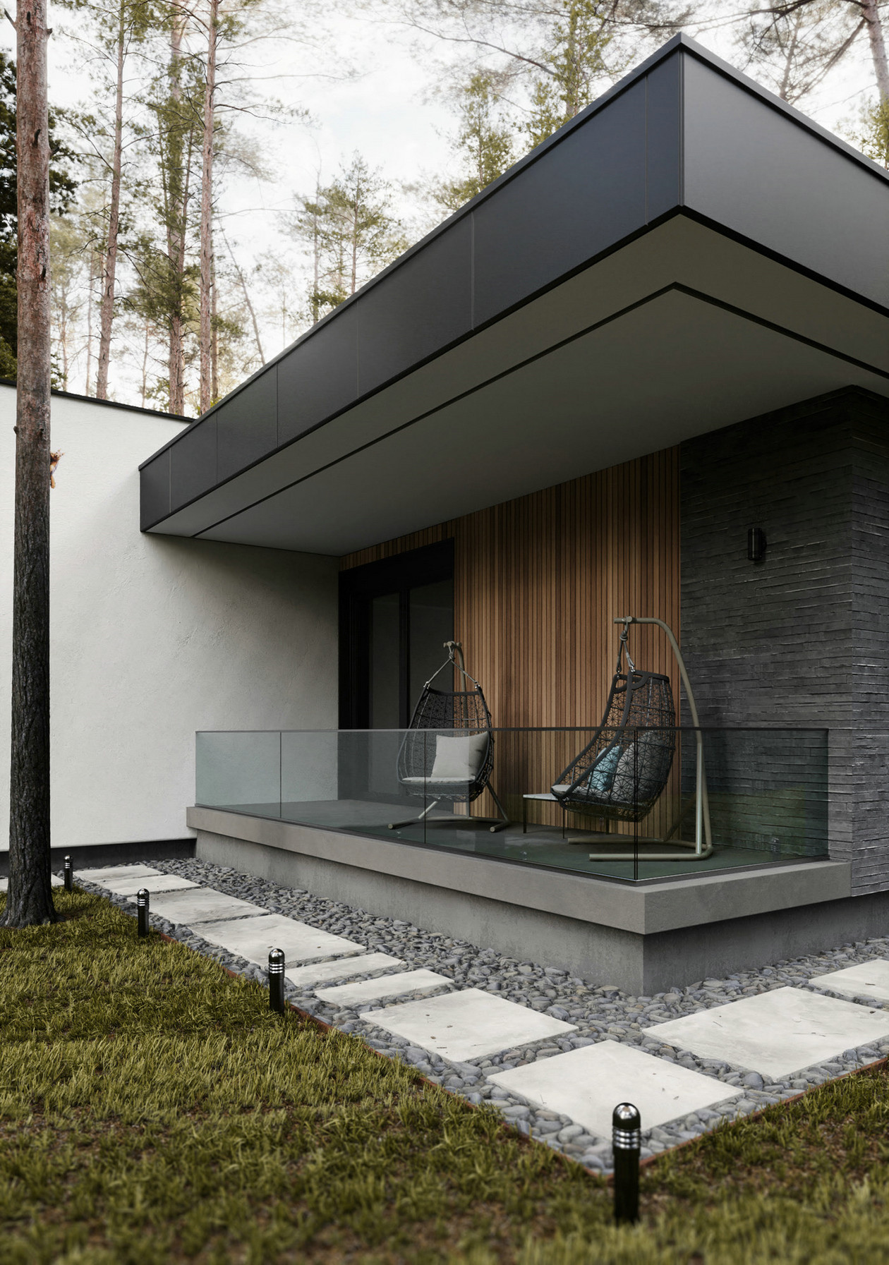 俄罗斯现代风别墅设计-7