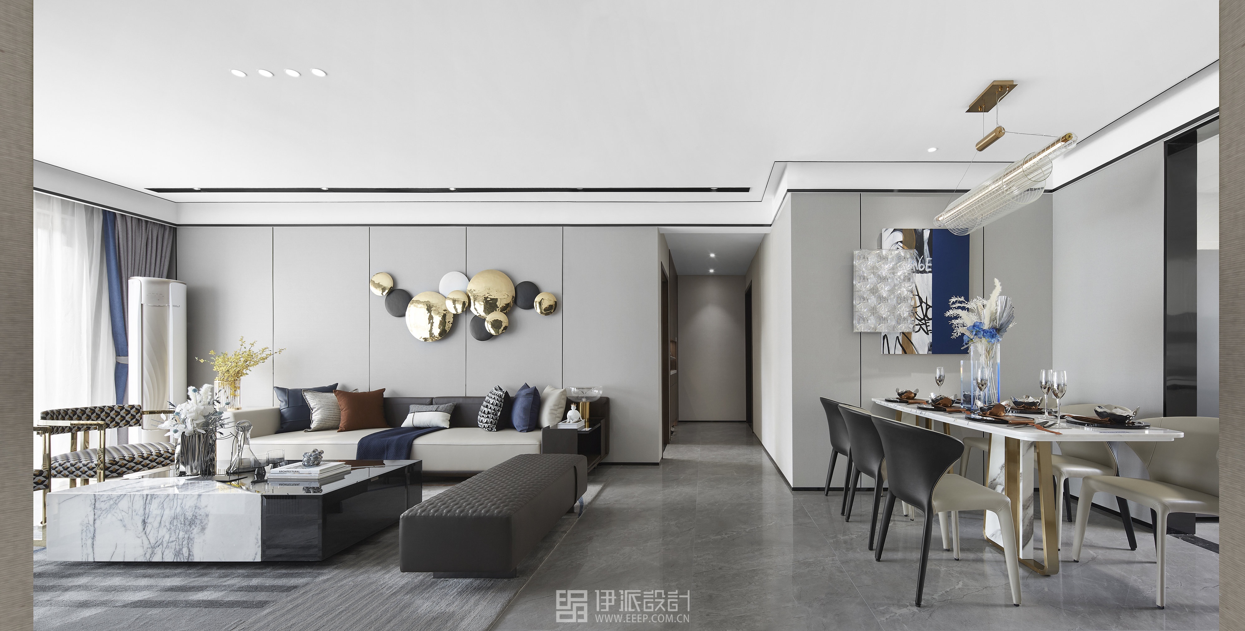 “青岛 TOP5 房企”云玺城样板房软装丨中国青岛丨深圳市伊派室内设计有限公司-25