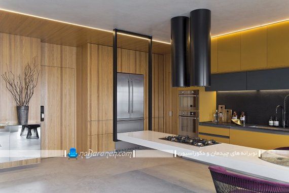 最新款悬浮无腿岛台厨房设计-8