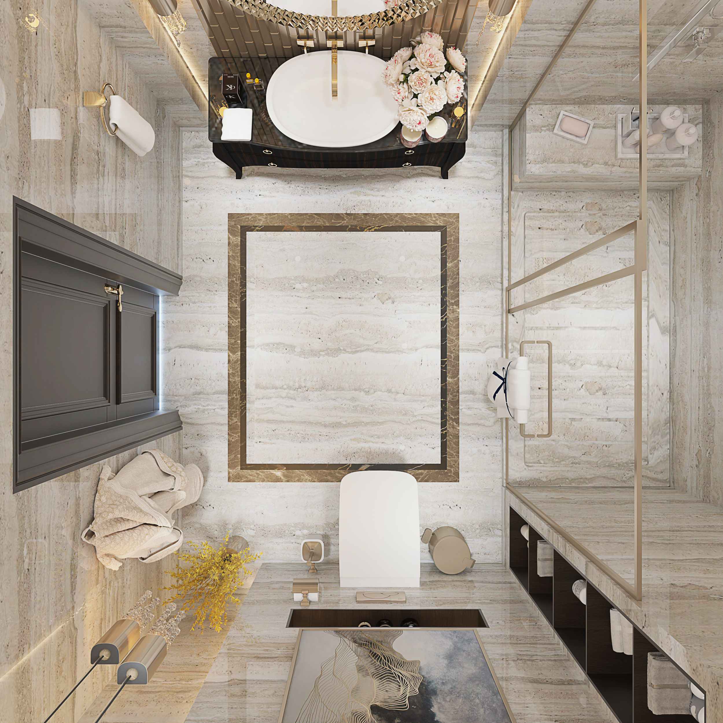 Master Bathroom With Classic Touch-6