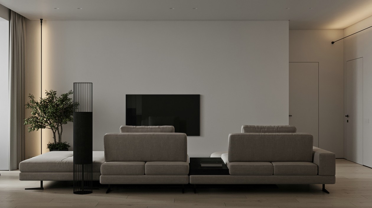 104㎡简约风住宅设计-3