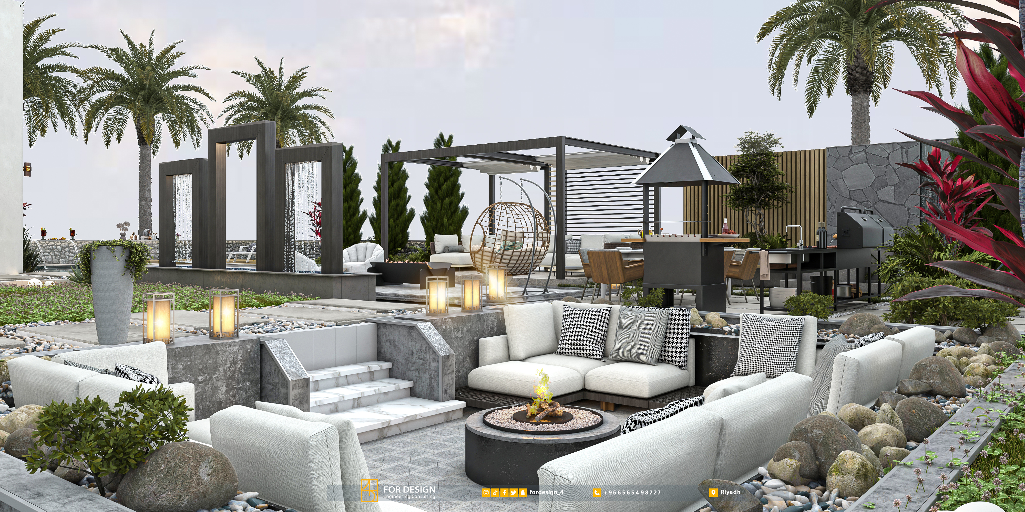 现代别墅设计与景观丨HEBA ADEL-10