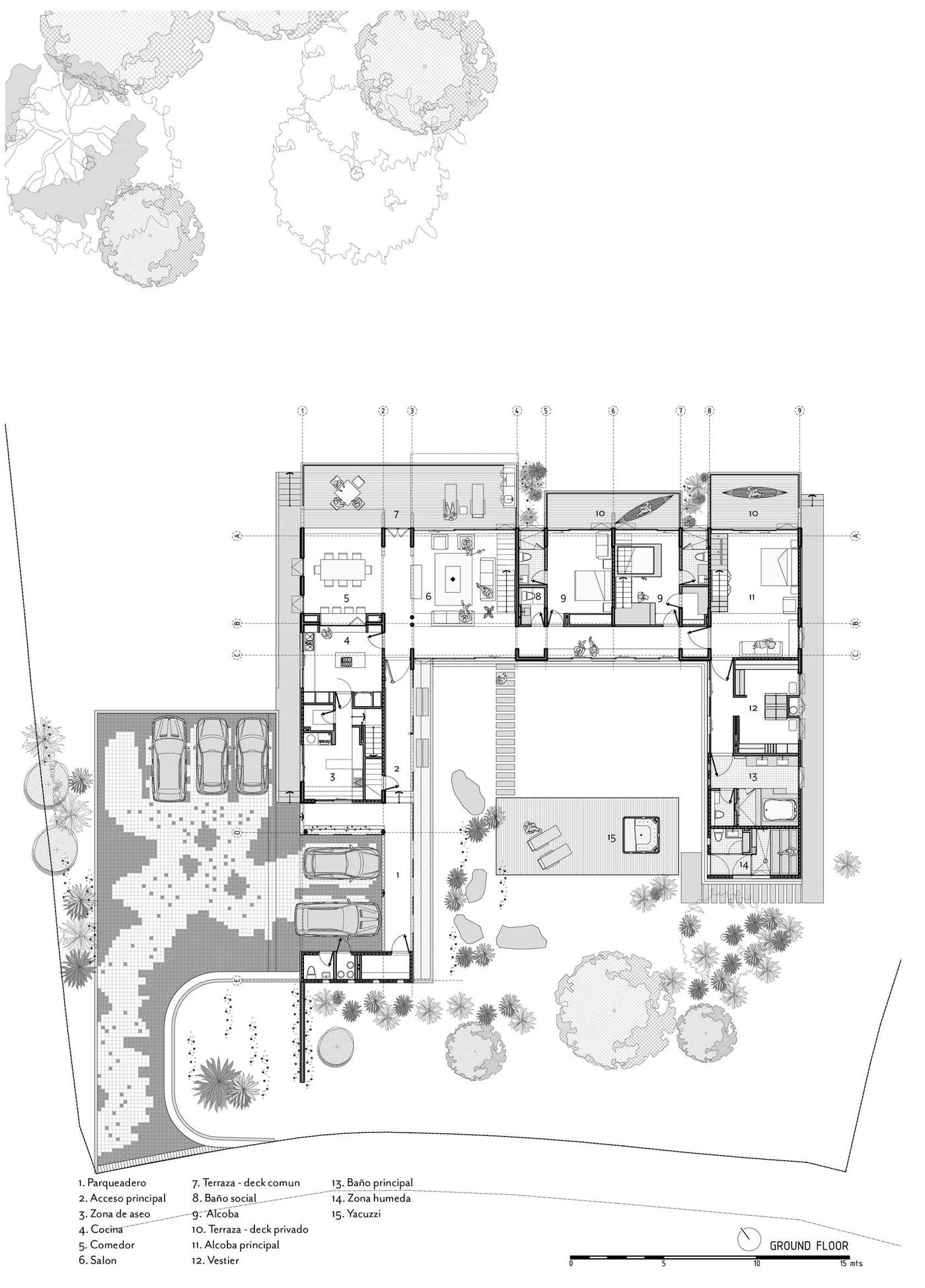 直棱直角的美好——开放可达的天井伴着散落一屋的阳光-15