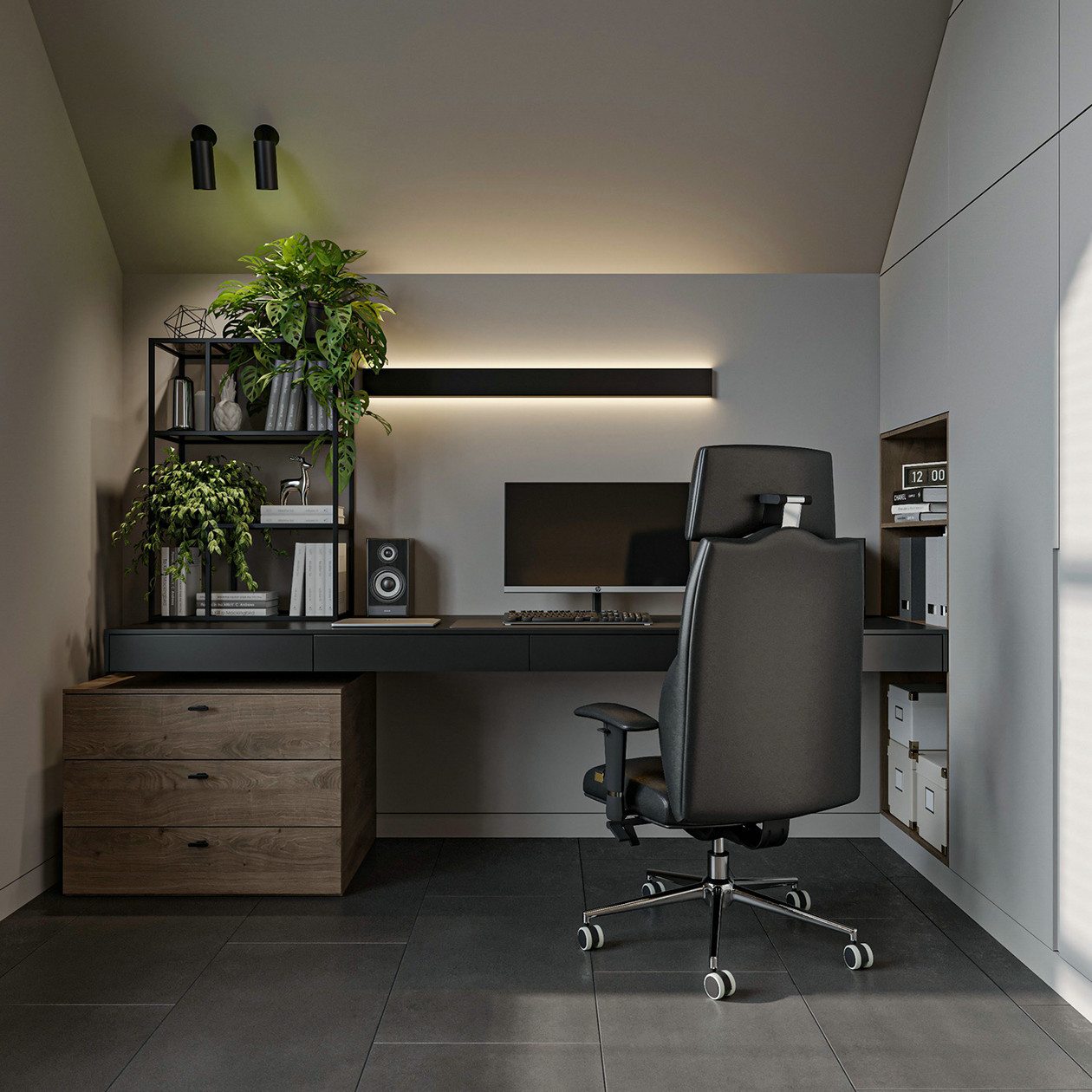 暖棕色系公寓设计-13