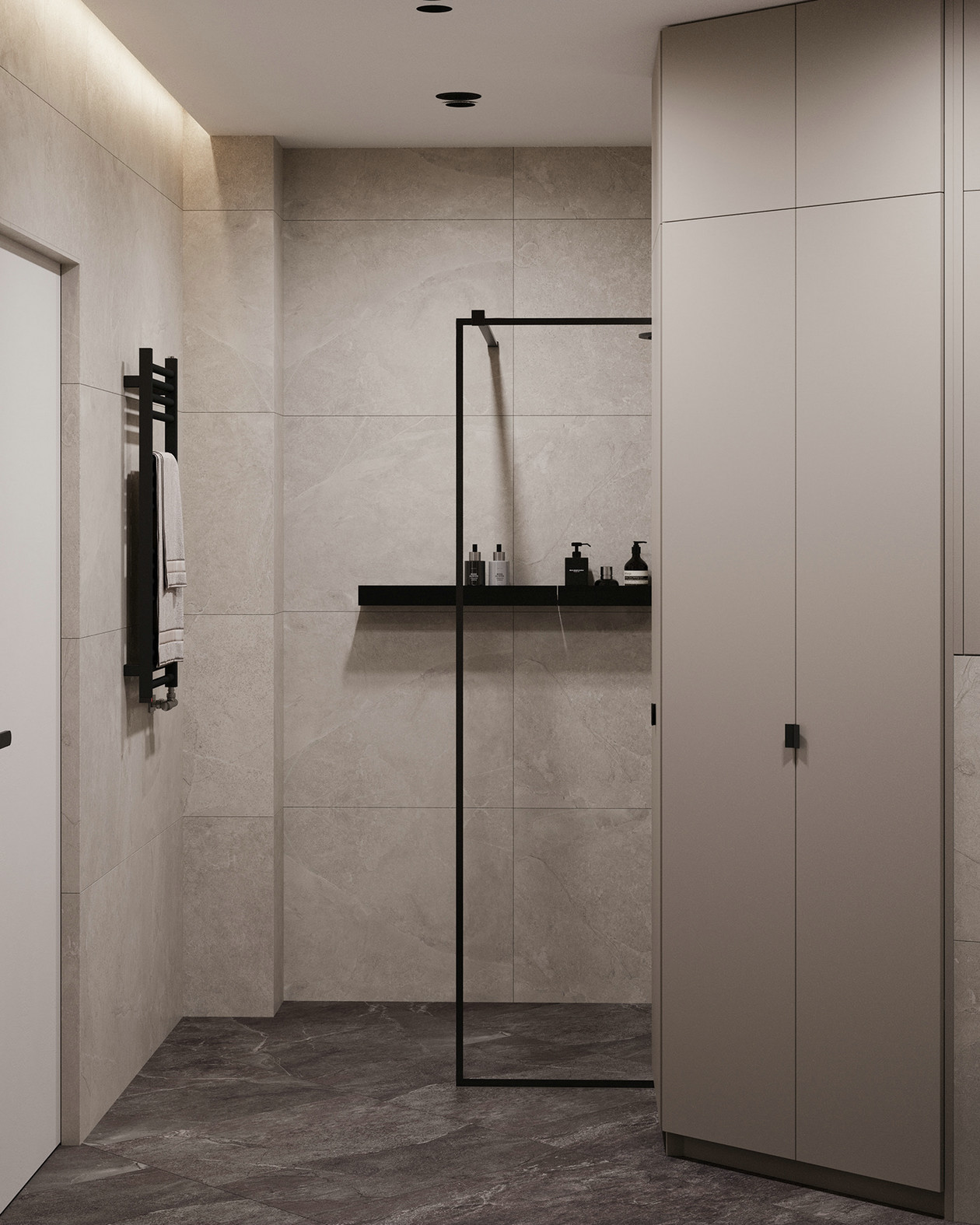 原木+高级灰 打造出精致优雅的居住空间-25