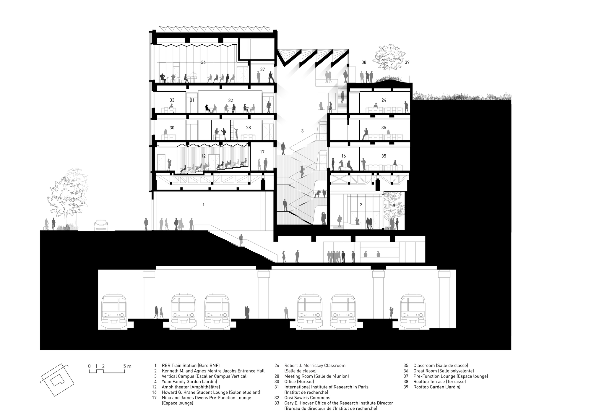 芝加哥大学巴黎约翰·W·博耶中心丨法国巴黎丨Studio Gang-35