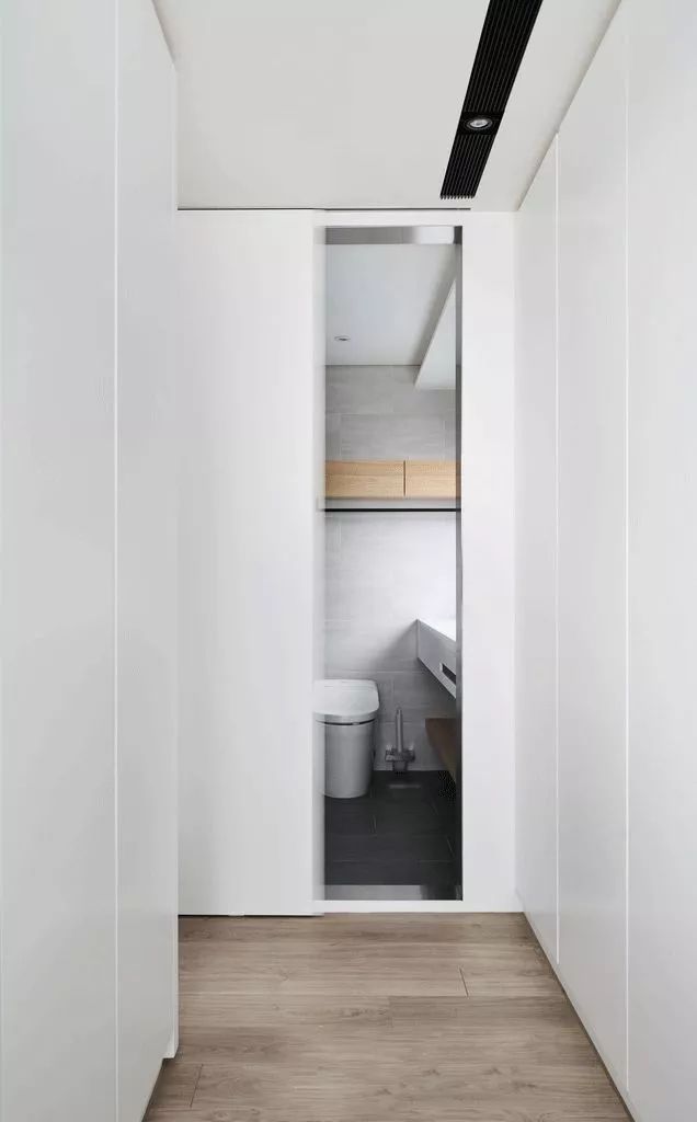 极简风格客厅书房一体化设计-126